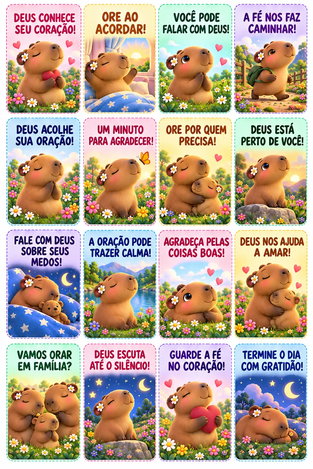 Página de amostra: Oração e fé — Página 1