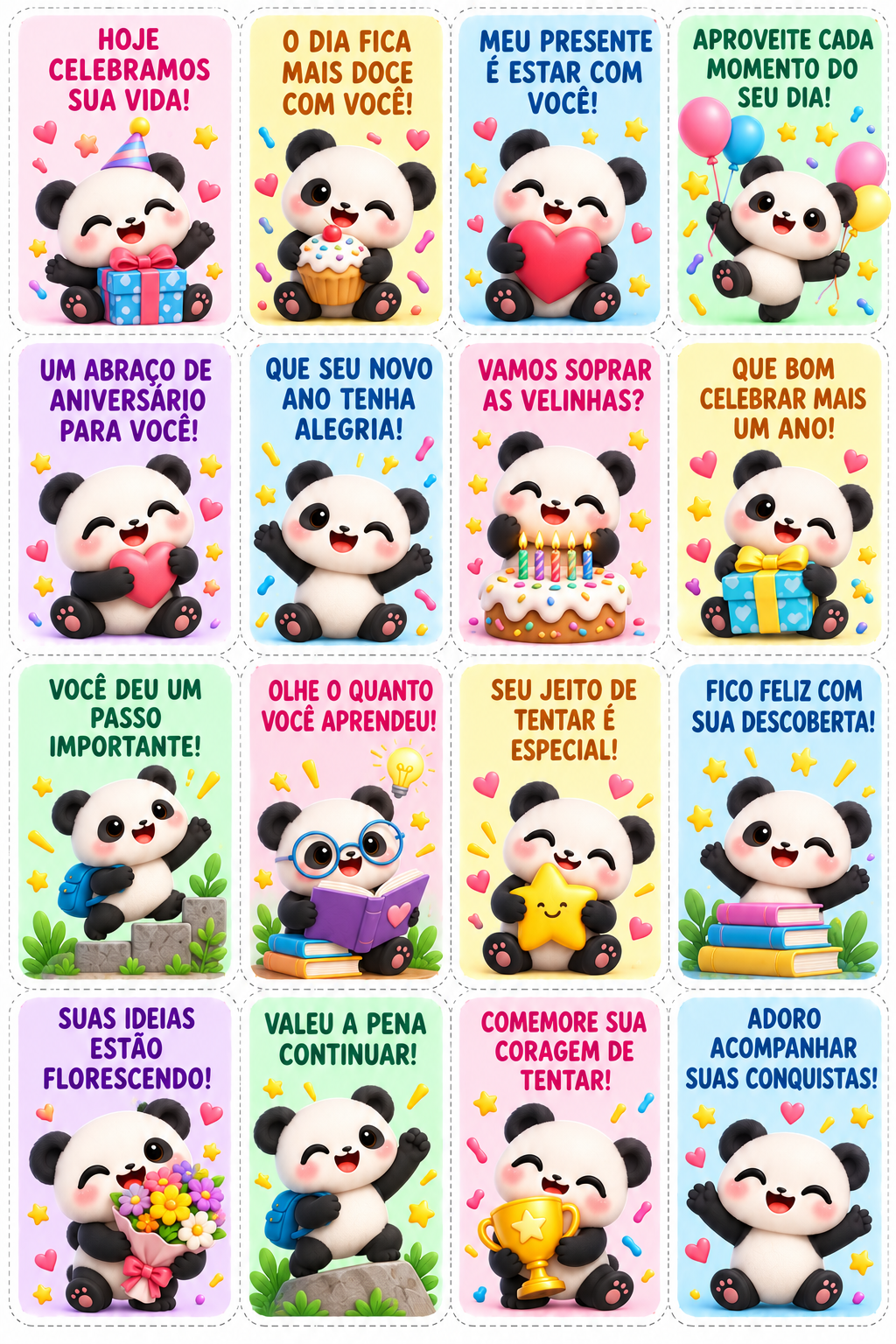 Página de amostra: Aniversário e conquistas — Página 2